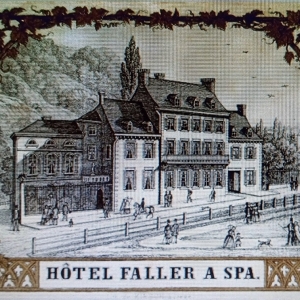 l’Hôtel Faller, rue de la Sauvenière remplacé par l’actuel Hôtel Britannique