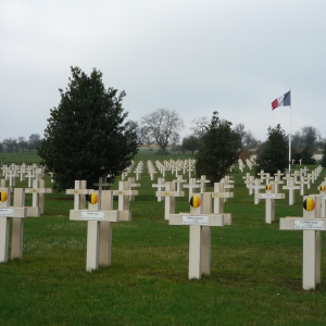 Cimetière français de Brieulles ( photo : F. Detry ) Cimetière français de Brieulles ( photo : F. Detry )