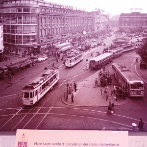 Le tram à Liège ( photo : F. Detry )