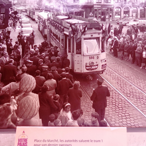 Le tram à Liège ( photo : F. Detry )