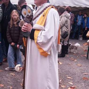 Le Président de la Confrérie de "la fricassée" ( photo : F. Detry )