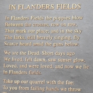«In Flanders Fields les coquelicots poussent" reste à ce jour l'un des poèmes de guerre les plus mémorables jamais écrites. C'est un héritage durable de la terrible bataille dans le saillant d'Ypres