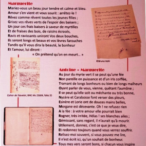 Calligramme : "Antoine et  Marguerite"