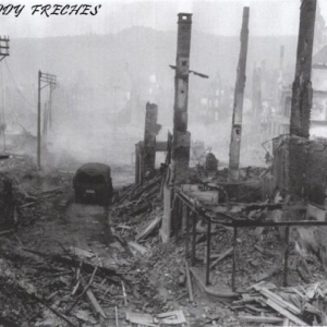 Malmedy apres les bombardements ( Photo : Freddy Freches )