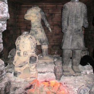 Un four pour la cuisson des statues d'argile