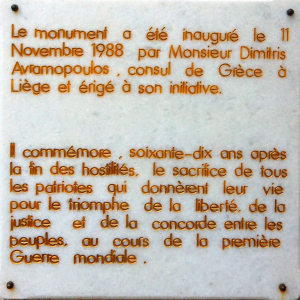 Le monument interalliés à Cointe ( Liège )