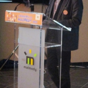 Conference de presse ( M. Denis, Echevin du Tourisme )