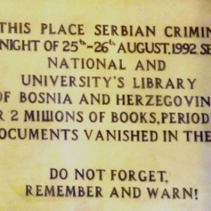 Sarajevo  La Bibliotheque Nationale et Universitaire de Bosnie-Herzegovine 