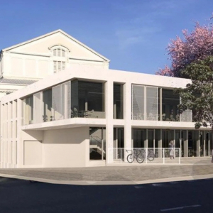 7 La nouvelle extension moderne du Grand-Théâtre de Verviers qui sera multifonctionnelle mais surtout adapté au projet carrefour des musiques. Bure