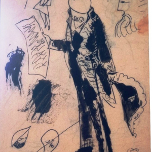 Apollinaire dessiné par Picasso