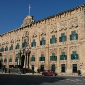 L'auberge de Castille et Leon, certainement l'edifice baroque le plus representatif de Malte.