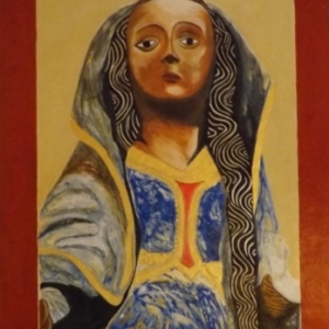 Marie Madeleine, pecheresse ( realisation personnelle sur base d'une statue polychrome