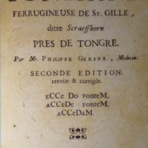 " Description de la fontaine de St Gilles , prs de Tongres "