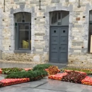 Decoration de la cour interieure du Malmundarium