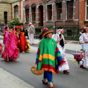 Malmedy tout en couleurs pour les 50 ans de la Mesnie dol Haguète          