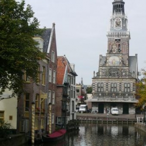 Alkmaar: le Marche aux fromages ( " le Poids public " )et l' Hotel de ville