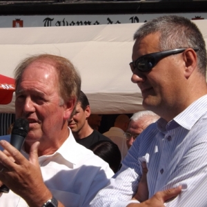 Alain Boulanger, maire de Fleville-devant-Nancy et Olivier Compes, malmedien d'origine