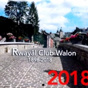 Le calendrier 2018 du Royal Club Wallon                                   
