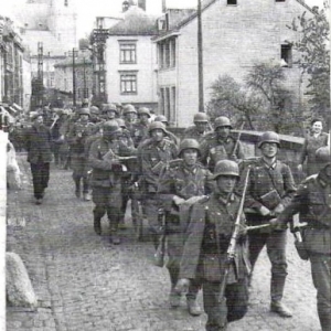 Les Allemands a Malmedy ( Photo de F. Freches)