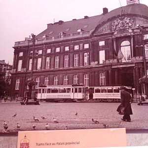 Le tram à Liège ( photo : F. Detry )