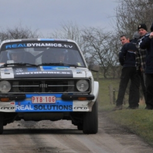 Le pistard Christian Kelders et son Escort MKII