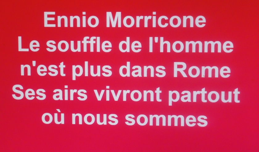 Ennio Morricone. Hommage express 