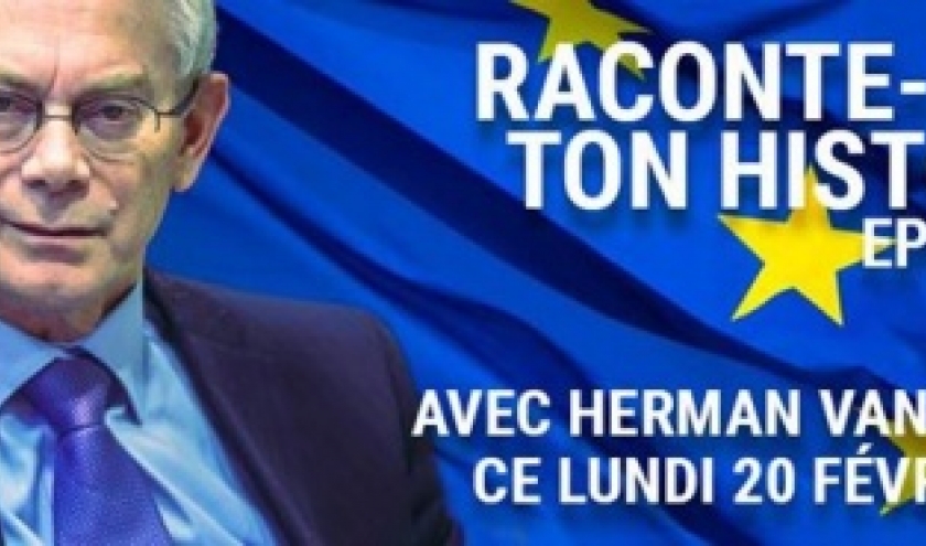 Débat avec Herman Van Rompuy, à Namur, ce 20 Février