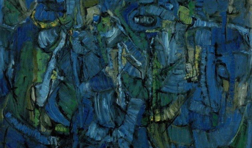 peintre belge Pierre Lahaut . Jolis mois de mai. 1961