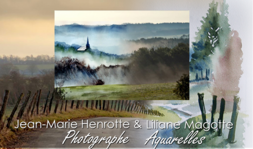  Liliane Magotte et Jean-Marie Henrotte: l'Ardenne, entre aquarelle et photo