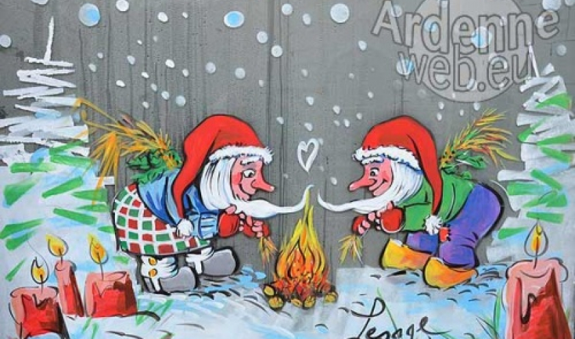 Peinture sur vitre Achouffe Peinture sur vitre Achouffe