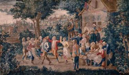 "Le Repos des Bergers" (détail/"Manufacture de Guillaume Werniers") © "Manufacture royale De Wit"