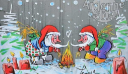 Peinture sur vitre Achouffe