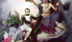 Napoléon Ier couronné par le Temps, écrit le Code Civil, Jean-Baptiste Mauzaisse, 1833.  ( GETTY IMAGES )