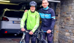 André Fabry et son fils Michel ce 5 mars 2024. ©DR