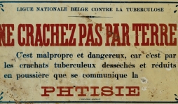 Panneau de propagande anti tuberculose