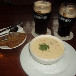 kinsale - chowder with guiness