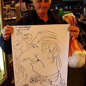 caricature au tom&co, auderghem