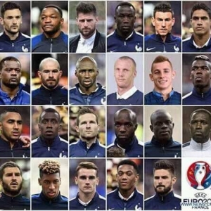 Les Bleus au complet