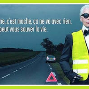 Karl Lagerfeld supporte les Gilets jaunes.