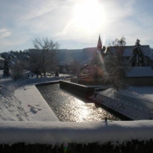 Vue du pont de la Promenade.