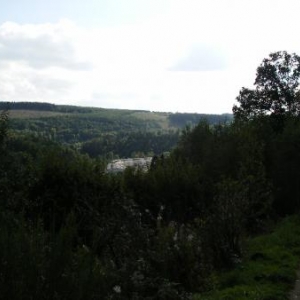 de la voie Genin, un regard discret (ou indiscret?) sur la Fosse d'Outh, enfouie dans la verdure