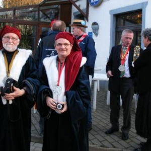 Le Grand Maitre Jaminon et le compagnon marsien Pierre-Emmanuel