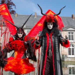 Costumés de Venise aux Jardins d'Annevoie