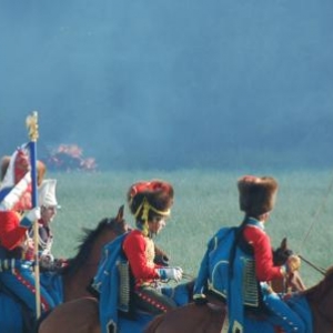 Les chasseurs à cheval de la garde (Hougoumont)