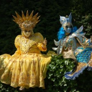 Costumés de Venise aux Jardins d'Annevoie