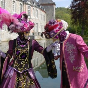 Costumés de Venise aux Jardins d'Annevoie