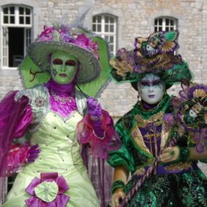 Costumés de Venise aux Jardins d'Annevoie