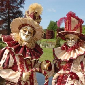 Costumés de Venise aux Jardins d'Annevoie