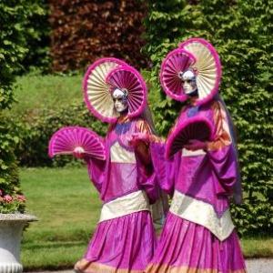 Costumés de Venise aux Jardins d'Annevoie