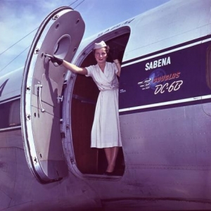  Airhostess, Sabena, 1958.